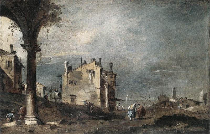 GUARDI, Francesco Capriccio with Venetian Motifs sg